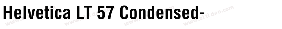 Helvetica LT 57 Condensed字体转换